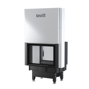 UNICO - Teplovzdušná krbová vložka - zdvih - DRAGON 2 DUO LIFT (Raster), 4-13 kW