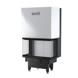 UNICO - Teplovzdušná krbová vložka - zdvih - DRAGON 2 C LIFT (Raster), 4-13,7 kW