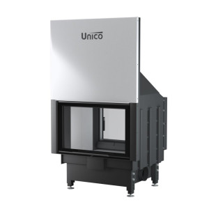 UNICO - Teplovzdušná krbová vložka - zdvih - DRAGON 4 DUO LIFT (Raster), 5-15,5 kW