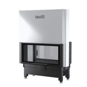 UNICO - Teplovzdušná krbová vložka - zdvih - DRAGON 9 DUO LIFT (Raster), 4-13 kW