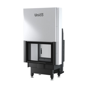 UNICO - Teplovodná krbová vložka - zdvih - NEMO 2 DUO LIFT (Raster), 16 kW