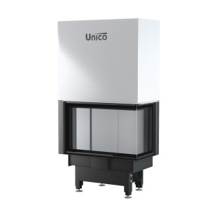 UNICO - Teplovodná krbová vložka - zdvih - NEMO 2 B TOPECO LIFT (Raster), 8,4-15 kW