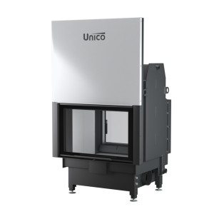 UNICO - Teplovodná krbová vložka - zdvih - NEMO 4 DUO LIFT (Raster), 21 kW