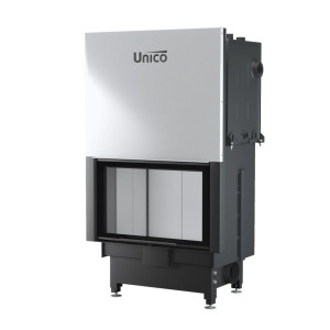 UNICO - Teplovodná krbová vložka - zdvih - NEMO 4/20 TOPECO LIFT, (Raster), 13,2-20 kW
